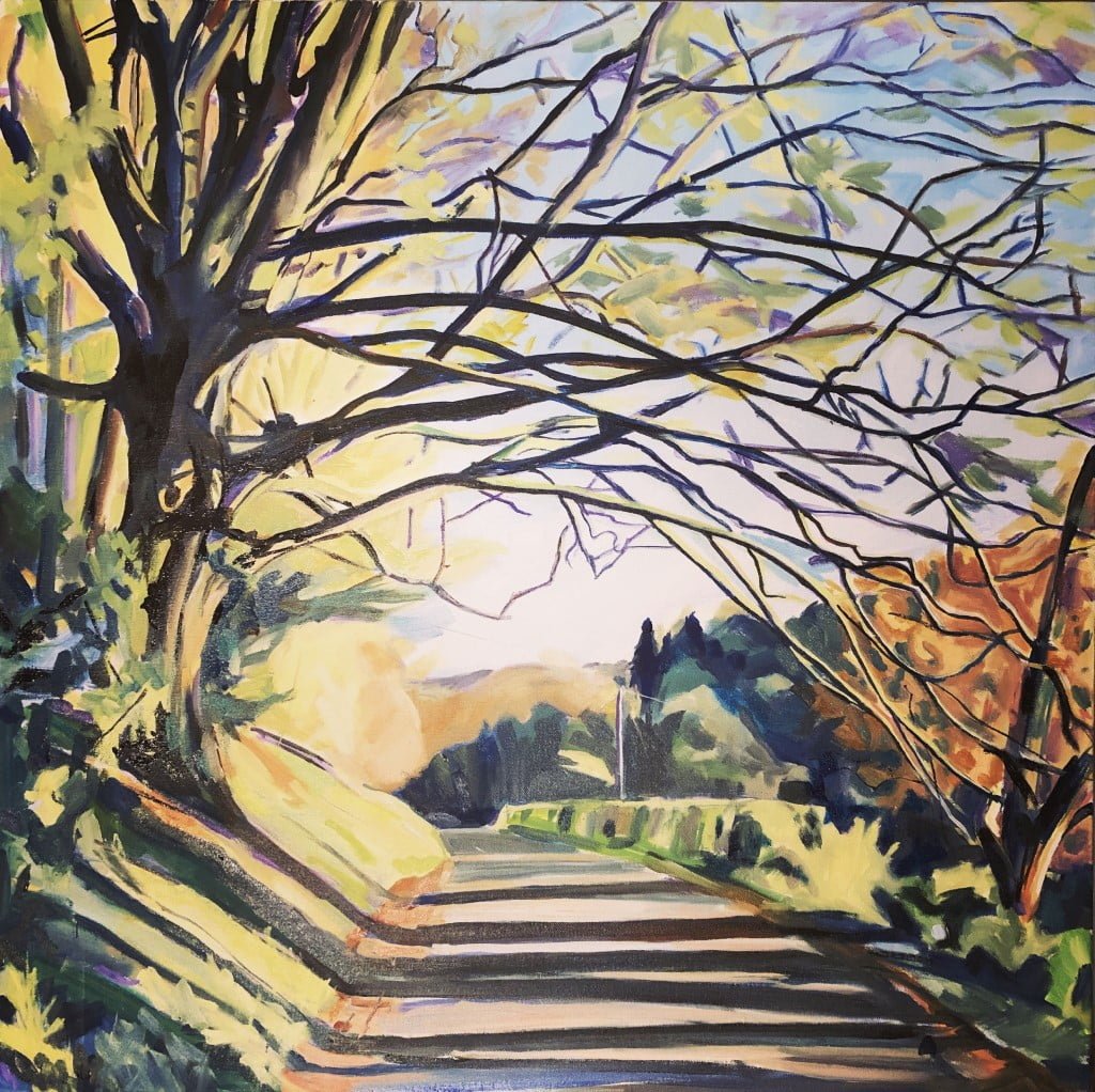 Christopher Topham - Road to Gasper In Spring - Stourhead